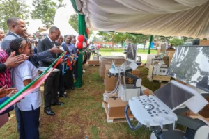 Wamatangi’s Ksh.2.5B Bet on Kiambu’s Medical Future Governor Wamatangi, during the launch of medical equipment, including digital X-ray and advanced ultrasound machines, in March 2025, announced significant healthcare investments.