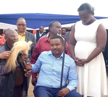 A Call for Peaceful Campaigns in Kikuyu Constituency Politician George Gitau after being endorsed to be a leader at Kerwa in Kikuyu constituency.