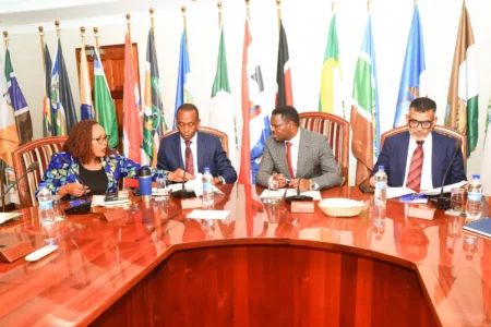Kiambu Doctors End 151-Day Strike with Salary, Dues Deal Governor Wamatangi ( centre) with chief whip Tharakanithi Governor Muthomi Njuki and Mombasa Governor Chair of health committee in Governor's council .