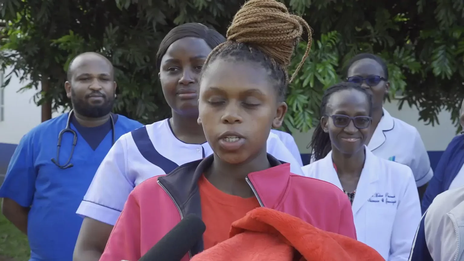 Esther, a young mother who was in the middle of baby swapping scare