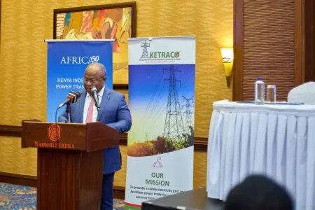 Africa50 and Power Grid India Sign $311 Million Kenya Deal High-voltage transmission lines representing the new infrastructure project in Kenya.