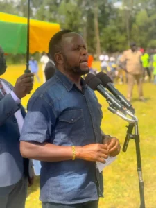 Governor Natembeya Pledges Millions to End Decades-Long Nyakinywa Land Dispute Governor George Natembeya addresses a public gathering in Trans Nzoia regarding the Nyakinywa land dispute.