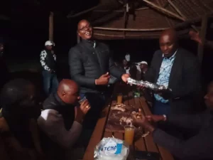 Kiambu Journalists Association Members enjoying an End of year party at Paradise Gardens courtesy of Kiambu County Govt