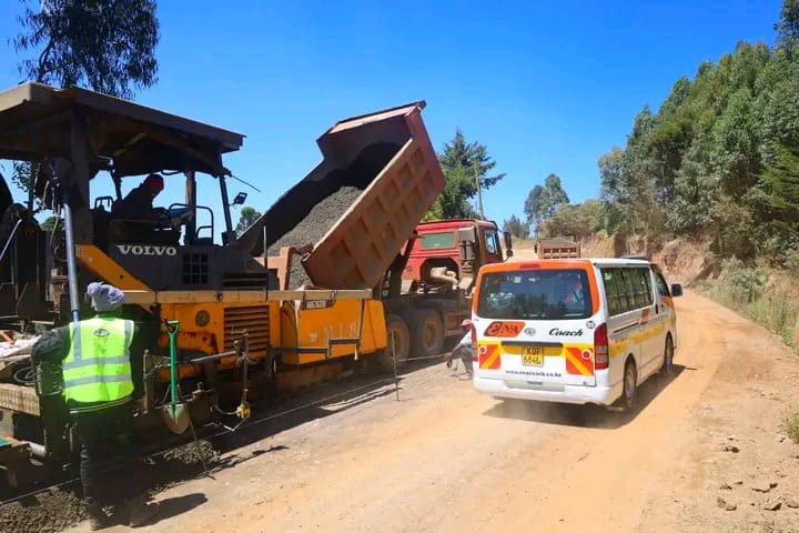 Construction Resumes on Key Mau Mau Road Section in Lari
