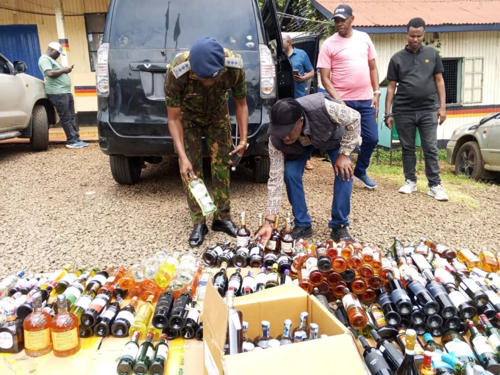 Police Recover Sh3 Million in Stolen Alcohol, Three Suspects Arrested in Kikuyu