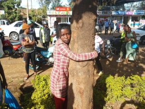 Kiambu: Teenager on 7-Day Tree-Hugging Marathon for Peace and Gen Z Rights