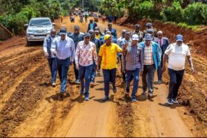 Kindiki Warns Sluggish Contractors as Sh45bn Road Programme Gathers Pace in Nyeri